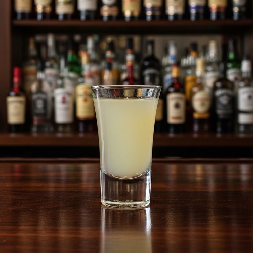 Kamikaze cocktail in glass with lime garnish